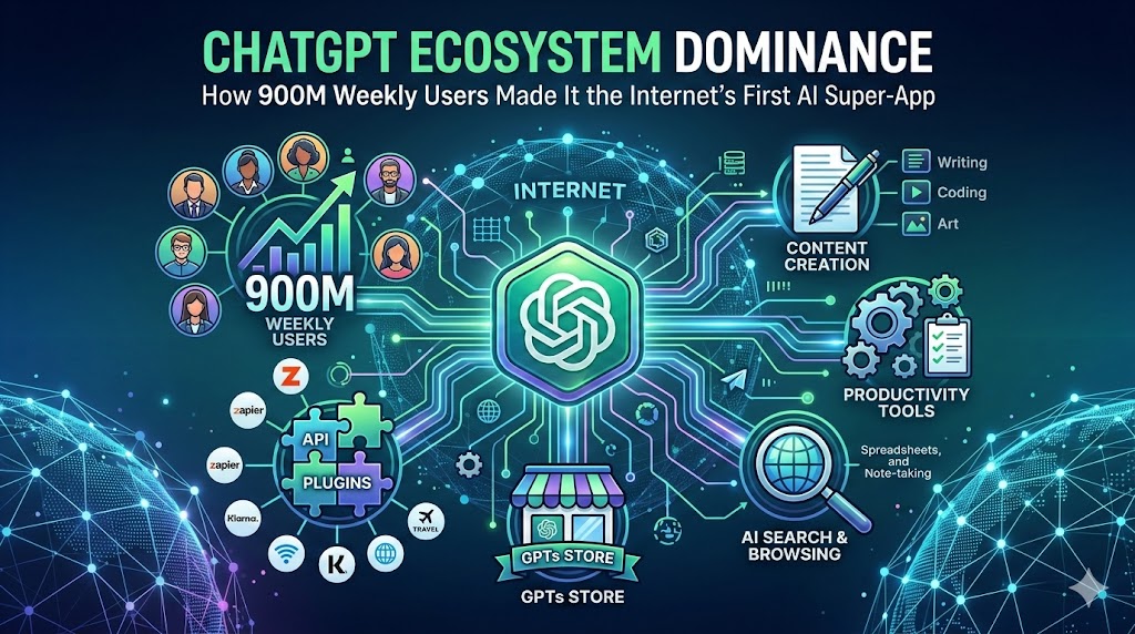 ChatGPT Ecosystem Dominance: How 900M Weekly Users Made It the Internet’s First AI Super-App