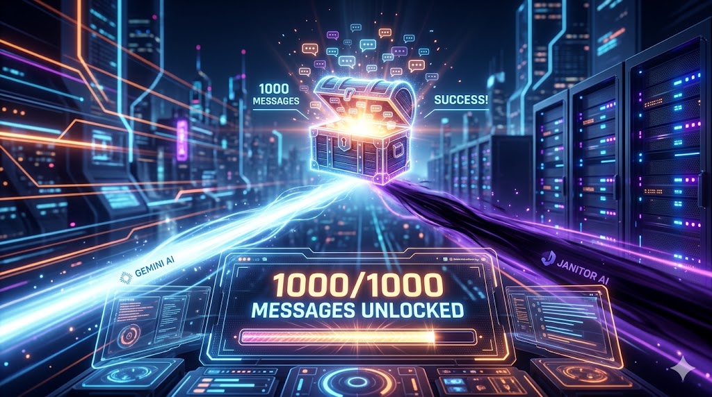 How to Get 1000 Messages on Gemini AI & Janitor AI